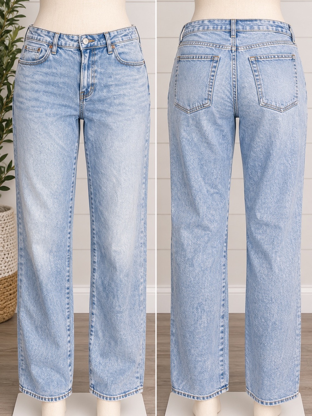 Old Navy OG Loose Low Rise Jeans 16 Light Wash Baggy Straight Y2K 90s